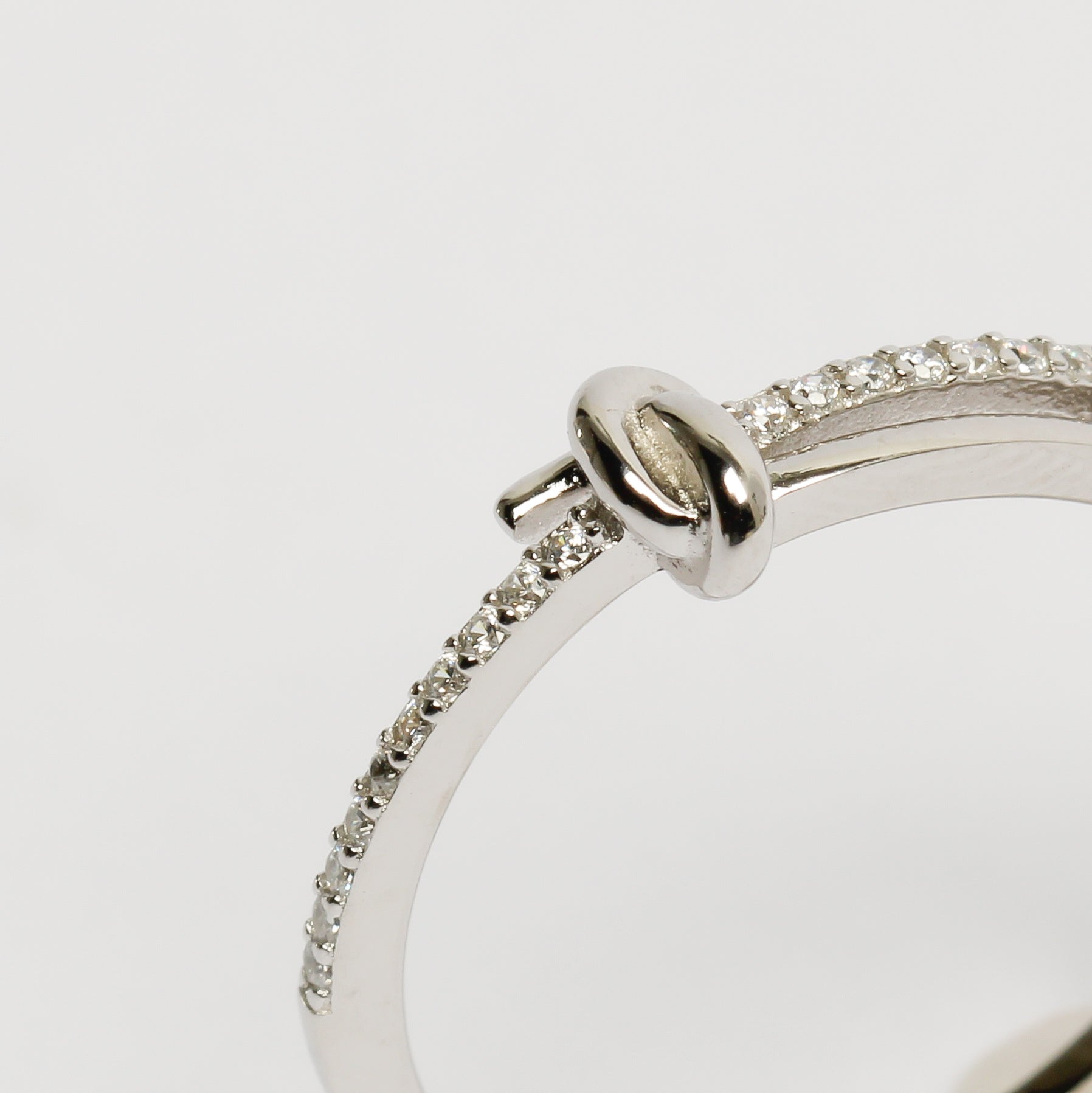 anel de compromisso em prata